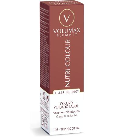  Volumax Volumax Plump It Nutri-Colour - Firming Anti-Aging Lip Treatment | Colour Volume & Clinical Care in One Step | Terracotta Colour 03 | 4g - Buy Online on GoSupps.com