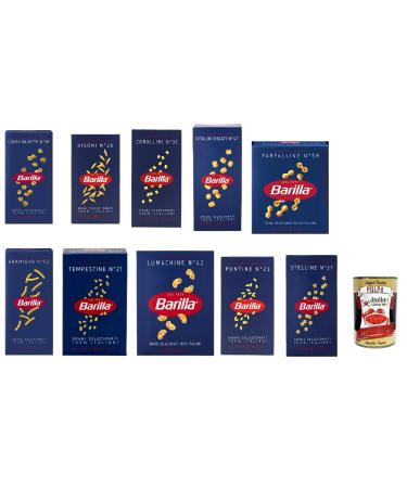 Italian Gourmet E.R. Barilla Pasta Best Pack of 10 short pasta 500g + Italian gourmet polpa 400g
