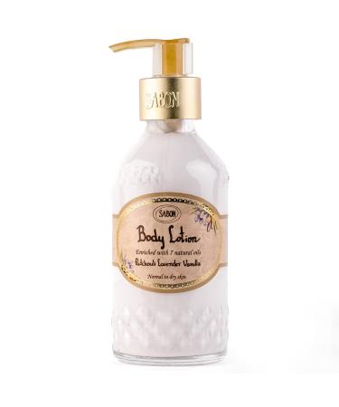 Sabon Body Lotion   Patchouli Lavender Vanilla | Rich  Moisturizing Lotion | Blend of 7 Natural Oils | For All Skin Types | 7 Fl Oz