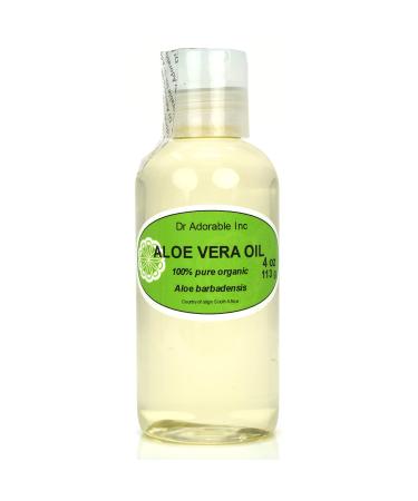Dr Adorable - 4 oz - Aloe Vera Oil - 100% Pure Natural Organic 4 Fl Oz (Pack of 1)