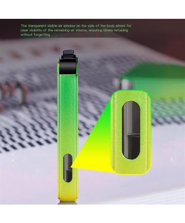 Metal Windproof Lighter Green Flame one-Button Ignition Lighter refillable Butane Lighter Suitable for Candles Cigars Outdoor Camping Gifts for Boyfriend(C) - Buy Online on GoSupps.com