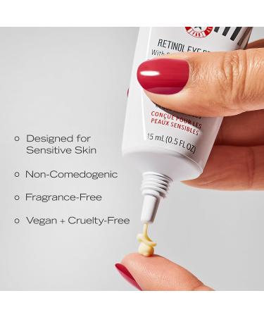 First Aid Beauty Retinol Eye Cream with Squalane & Ceramides - Smooth Fine Lines & Wrinkles - 0.5 oz - International Shipping - Buy Online on GoSupps.com