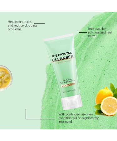 Acne-Fighting Facial Cleanser - Gentle Deep Pore Cleansing Hydrating & Non-Tightening Removes Dirt & Oil For Clear Glowing Skin(2PCS) - Buy Online on GoSupps.com