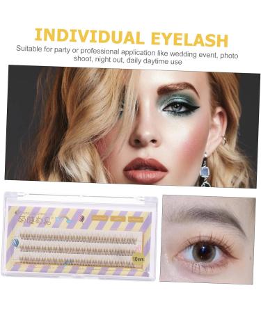 DOITOOL 1 Box Fake Eyelashes Individual Lash Natural Look Lashes Halloween Makeup Supplies Strip Eyelashes Cross False Eyelashes Fluffy Eyeslash Faux Lashes Fiber Make up Extend - Buy Online on GoSupps.com