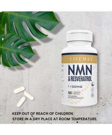 NAD+ & Trans-Resveratrol Complex 1100mg | Anti-Aging Antioxidant Supplement | Enhanced with Black Pepper Extract for Superior Absorption (60 Capsules) 60 count (Pack of 1) - Buy Online on GoSupps.com
