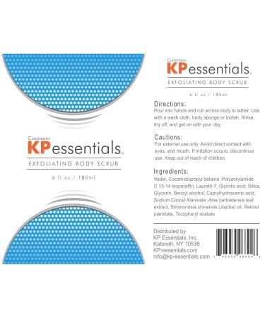 KP Essentials Exfoliating Body Wash for Keratosis Pilaris - Clear Skin Solution for Red Bumps 6oz - Buy Online on GoSupps.com