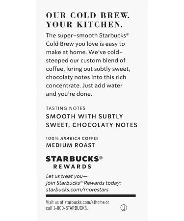 Starbucks Cold Brew Concentrate 16.2 Fl Oz (Signature Black + Caramel Dolce) - Buy Online on GoSupps.com