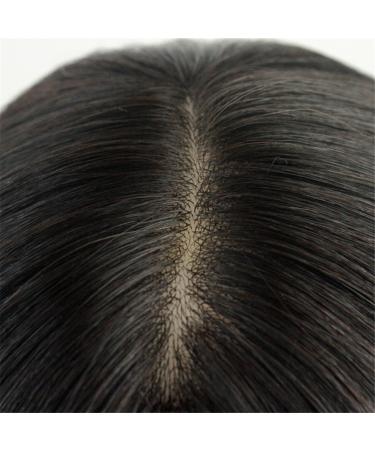 12 Inch Straight Human Hair Crown Topper Clip In Wig for Women - Stylish Bangs & Easy Wear - Buy Online on GoSupps.com