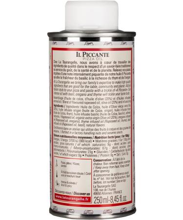 La Tourangelle - Il Piccante oil - Spicy oil for pasta and pizza - Ideal for Italian specialties - 250 ml - Buy Online on GoSupps.com