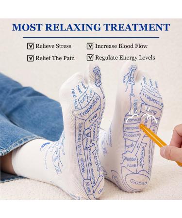 Reflexology Socks Set for Foot Massage | Acupressure Pressure Point Socks (Men Size 40-45) - International Shipping - Buy Online on GoSupps.com