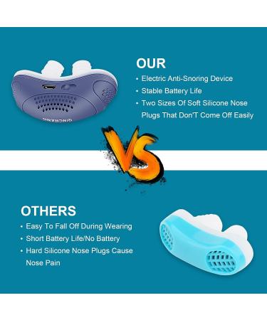 Electric Anti Snoring Nasal Dilators - Snoring Solution for Men and Women - Blue - Buy Online on GoSupps.com