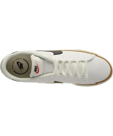 Nike Men's Court Legacy Gymnastics Shoe 10 White Black Desert Ochre | Gum Light Brown - Shop Now! - Buy Online on GoSupps.com