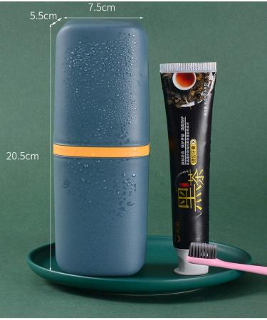 Vsmano 2-Pack Travel Toothbrush Case - Portable 2-in-1 Holder for Toothbrush and Toothpaste - Ideal for Travel, Business, Camping - Pink and Ivory White - Buy Online on GoSupps.com