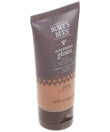 Burt's Bees Goodness Glows Tinted Moisturizer - Chestnut 1.0 Ounce, Rich in Antioxidants - 1 Pack - Buy Online on GoSupps.com