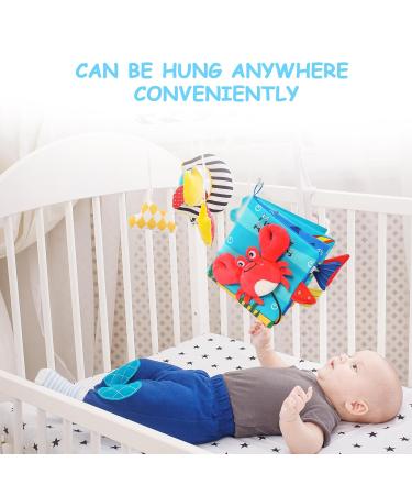 Vicloon Fabric Baby Book - Ocean Animals Baby Cloth Book for Early Development | Perfect Learning Toy & Gift for Crawling Babies - Buy Online on GoSupps.com