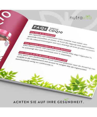 Buy Coenzyme Q10 200mg - Award-Winning Vegan Capsules (120) - High-Quality Plant-Based Q10 - Laboratory Tested in Germany - 4 Months Supply - Buy Online on GoSupps.com