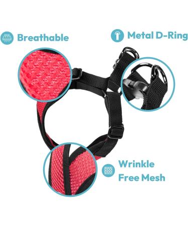 Gooby Choke Free Comfort X Step-In Dog Harness - Large Red (17-21) - Buy Online on GoSupps.com