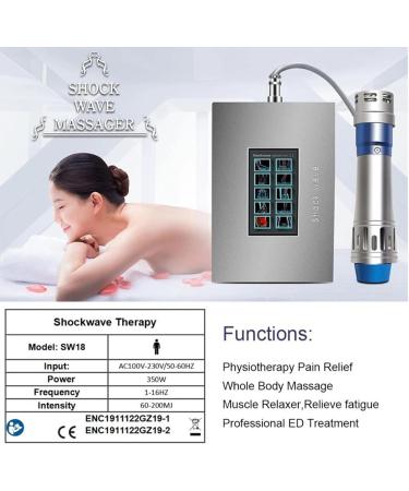 Yyuinu Professional ED Shock Wave Device - Advanced Pain Relief & Physiotherapy | Whole Body Massage & Tissue Regeneration - Buy Online on GoSupps.com
