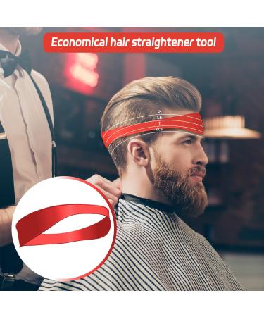 Curved Silicone Haircut Template for Kids & Men | DIY Hair Cutting Tools & Instructions - Red - Buy Online on GoSupps.com