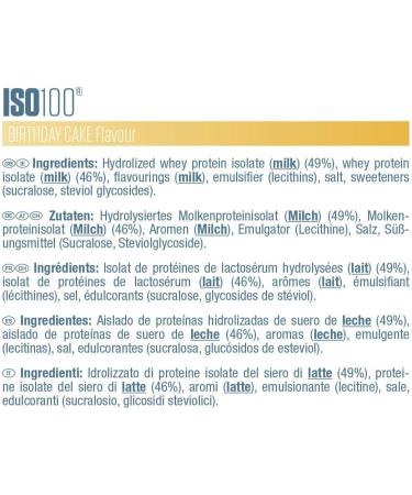 Dymatize ISO 100 Birthday Cake 2.2kg - Premium Whey Protein Hydrolysate & Isolate for Sale | Fast International Shipping - Buy Online on GoSupps.com