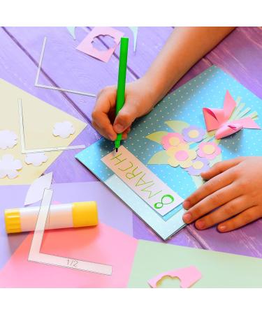 Creative Positioning Pieces Card Corners Set with Bone Folder Tool - 10 Pieces | Scrapbooking and Card Making Supplies | Transparent - Buy Online on GoSupps.com