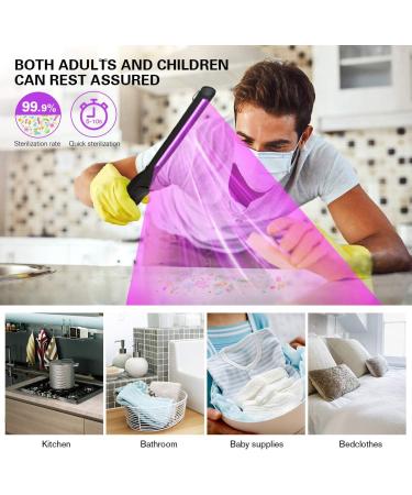 Portable UV Light Sanitizer - USB Rechargeable Disinfection Lamp for Home, Hotel, Travel & Car | Kills 99% Germs, Viruses & Bacteria - Buy Online on GoSupps.com