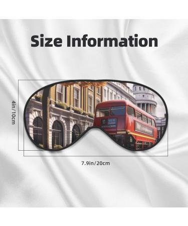 Soft London Printed Eye Mask - Adjustable Breathable Light Blocking & Double-Sided Sleep Mask | International Shipping - Buy Online on GoSupps.com