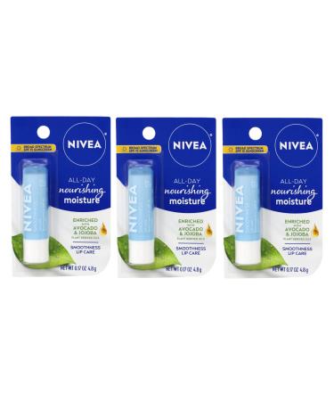 NIVEA Smoothness Lip Care SPF 15 0.17 oz (Pack of 3) - Buy Online on GoSupps.com