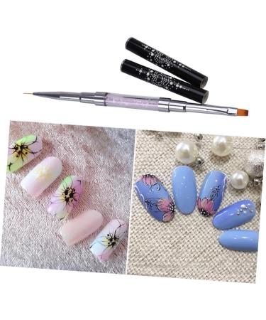 minkissy Manicure Tools Professional Nail Art Tools Nail Art Liner Brush Nail Polish Liner Diy Nail Tool Nail Art Liner Pen Nail Art Brush Pen Manicure Tool Dual Purpose Pen Both Ends - Buy Online on GoSupps.com