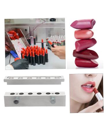 FOMIYES 6 Hole Lipstick Mold Set | DIY Lip Balm & Lip Gloss Maker Kit | Aluminum Alloy Accessories for Creative Lipstick Crafting - Buy Online on GoSupps.com