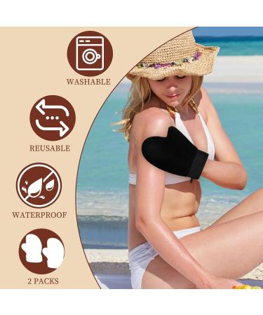  koStamm 2 Pack Self Tanning Mitt - Elastic Wrist Tanning Gloves Prevents Staining Tanning Mitt Applicator for Tanning Mousse or Lotion - Buy Online on GoSupps.com