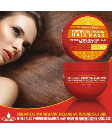Arvazallia Fortifying Protein Hair Mask & Leave-in Conditioner Bundle - Deep Conditioning & Hydrating Combo for Dry/Damaged Hair - Buy Online on GoSupps.com