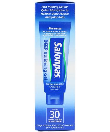 Salonpas Deep Pain Relieving Gel 2.75oz - Fast Relief for Aches and Pains - Buy Online on GoSupps.com