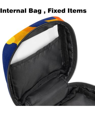 Storage Bags for Women's Bandages - Saxophone Pattern Large Menstrual Cup Cylinder Pocket Zip Closure - Multi-Colored Inserts for Tampons Panty Liners & More - Buy Online on GoSupps.com