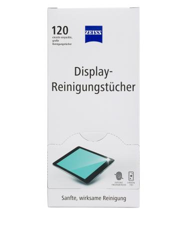 ZEISS Display cleaning towels alcohol -free 120 pieces for safe & effective cleaning of optical surfaces - each cloth individually packed - ideal for on the go or when traveling 120 pieces (1 Pack) - Buy Online on GoSupps.com