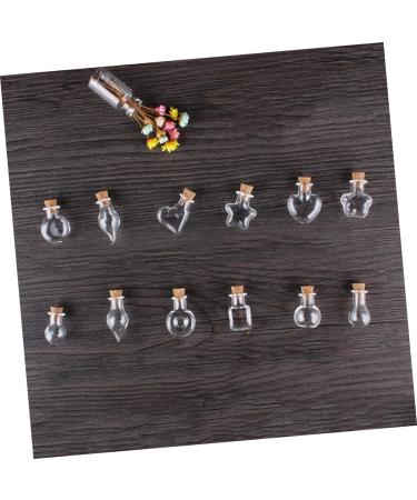 Zerodeko 10pcs Heart Jewelry Unique Wishing Bottle Vials Washing Bottle Wishing Bottle Diy Pendant Glass Wish Bottle Miniature Glass Color Bottle Pendants Bamboo Cork Glass Bottle - Buy Online on GoSupps.com
