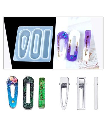 60PCS DIY Hair Bow Clips for Silicone Resin Molds - Silver Hair Accessories for Girls and Women - Buy Online on GoSupps.com