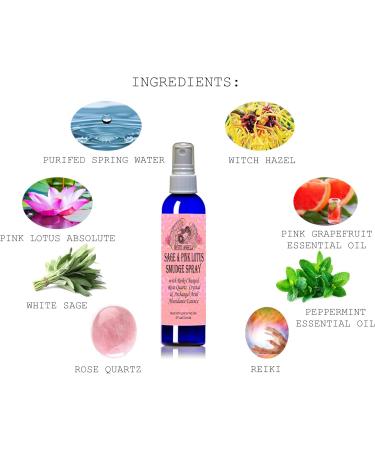 Abundance Smudge Spray - Reiki Charged Rose Quartz & Archangel Ariel Essence | 4 oz - Enhance Spiritual Wellness - Buy Online on GoSupps.com