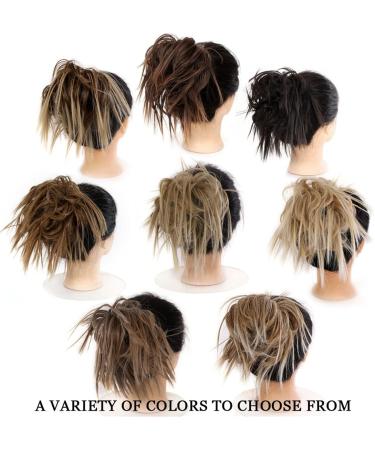 Hair Scrunchies Hair Bun Messy Bun Hair Slice Ponytail Hair Extensions with Elastic Rubber Band Synthetic Fluffy Bun Women Wig Hair Bun Women Hair Bun(Color:0017) - Buy Online on GoSupps.com