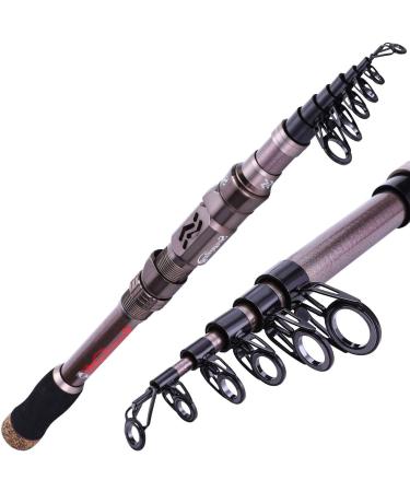 Sougayilang Telescopic Angelrute-24 tons of carbon fiber CNC freight roller holder comfortable EVA handle travel fishing rod for trout fishing 2.1m silver