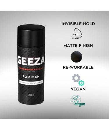 Geeza Hair Volume Powder - Men's Ultimate Styling Secret for Invisible Matte Volumising - Buy Online on GoSupps.com