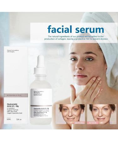 60ml Hyaluronic Acid 2%+B5 Face Serum Hyalu B5 Serum Hyaluronic Acid Serum Brightening Serum to Plump Dark Spot Remover Anti Aging Serum Discoloration Correcting Serum Face Moisturiser - Buy Online on GoSupps.com