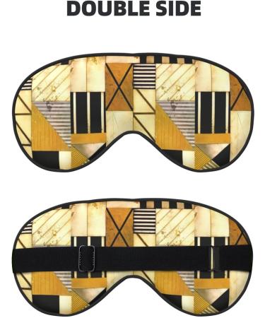 Rustic Wooden Print Eye Mask - Block Out Light Perfect for Air Travel & Full Night Sleeping - 7.9x4 Inch - Buy Online on GoSupps.com