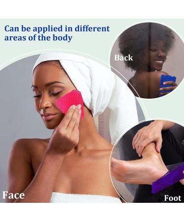 4 Pieces African Net Long Bath Net Sponge Exfoliating Shower Body Scrubber Back Scrubber Skin Smoother for Daily Use or Stocking Stuffer (Assorted Color 25.6 x 7.9 inch) Various Colors - Buy Online on GoSupps.com