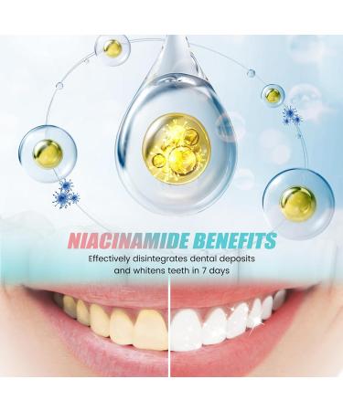 Niacinamide Whitening Toothpaste Hydroxyapatite Toothpaste Niacinamide Intensive Whitening with Natural Gentle Stain Removal Natural Repair Enamel and Protect Teeth 1 Pcs - Buy Online on GoSupps.com