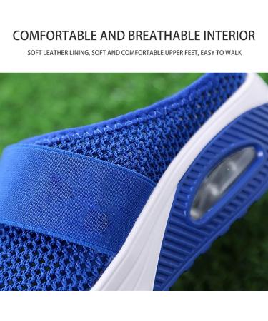 XIRUJNFD Women's Orthopedic Diabetic Walking Shoes - Air Cushion Slip-Ons (Violet, Size 7) - Buy Online on GoSupps.com