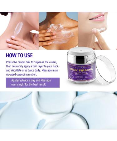 Ashania Neck Firming Cream: Neck Creams for Tightening and Firming - Korean Skin Care Tighten and Lift Neck Cream Advanced Fomula 1.7 Fl Oz - Buy Online on GoSupps.com