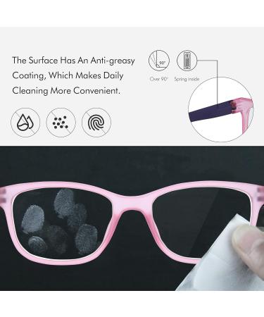 ZENOTTIC Kids Blue Light Blocking Glasses - Anti Glare Lens, Lightweight Frame - For Boys and Girls (Pink) - Buy Online on GoSupps.com