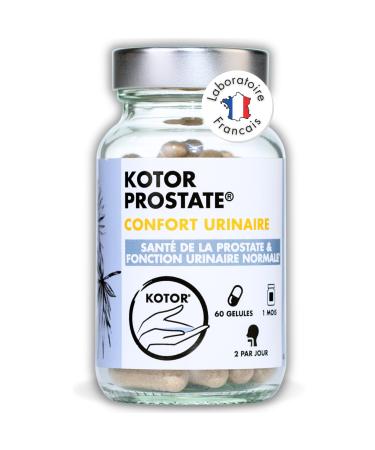 KOTOR PROSTATE | Urinary Disorders BPH Frequent Urge to Urinate | Natural & French Complex | Stinging Nettle + Dwarf Palm + African Plum | 60 Capsules | 1 Month