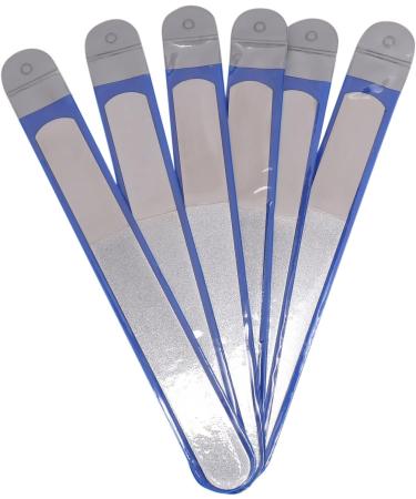 Dawafit 6 Pieces Stainless Steel Nail File Double-Sided Diamond Nail File Metal Nail File Manicure File for Family and Travel - Buy Online on GoSupps.com